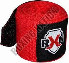 Cotton RXN Boxing Hand Wraps, Color : Red