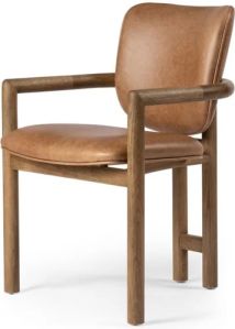 Leatherette Mango Wood Chair