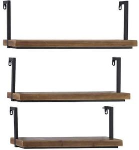 Wooden Triple Layer Wall Rack