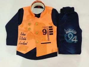 Boy Printed Kids Baba Suit