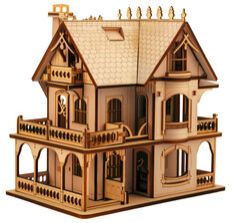 MDF ( Engineered Wood ) Dollhouse Set for Indoor Games