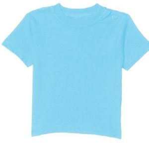 Plain Round Kids Boys Tshirt 0-5 Months, 6-12 Months