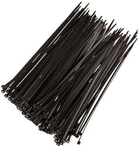 Polished Plastic Hot Rolled Cable Ties, Color : Black