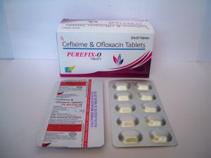 PUREFIX-O Cefixime Ofloxacin Tablets For Clinic, Hospital