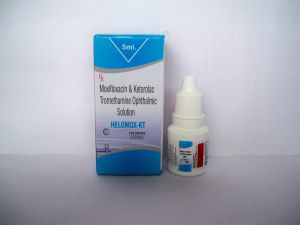 HELOMOX-KT Moxifloxacin Ketorolac Eye Drops, Form : Liquid