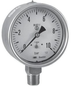 USS Stainless Steel Pressure Gauge, Display Type : Analog