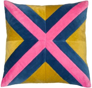 Velvet Cross Design Pillow Case