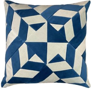 Velvet Geometrical Design Pillow Case