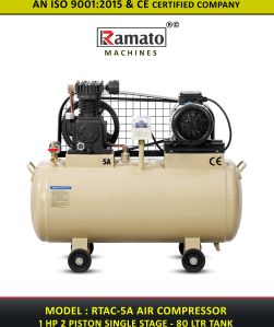 Ramato Semi Automatic Casting Air Compressor, Color : Black