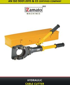 Ramato Black Metal Hydraulic Cable Cutter, Handle Material : Plastic