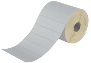 Chromo Paper Barcode Labels, Color : White