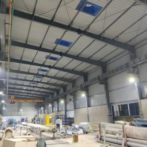 Polished Fibre Industrial Shed For Construction