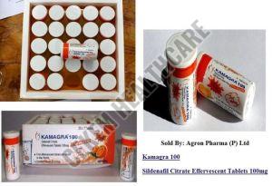 100mg Kamagra Effervescent Tablets, Composition : Sildenafil Citrate