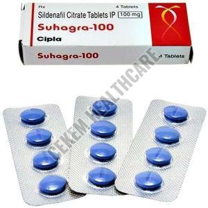 100mg Suhagra Tablets, Packaging Type : Paper Box