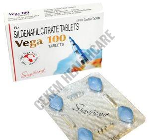 100mg Vega Tablets, Packaging Type : Paper Box