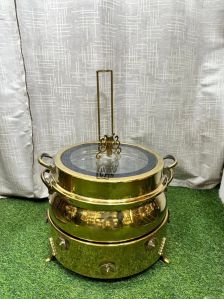 Golden Round Designer Chafing Dish