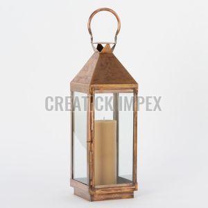 Non Polished Copper Lantern, For Decoration, Feature : Fine Finished, Light Weight