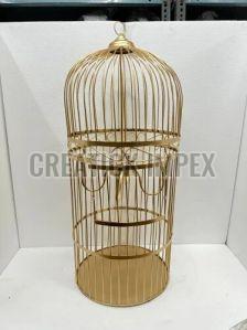 Creatick Impex Plain Metal Decorative Cage Candle Holder, Feature : Durable, High Quality