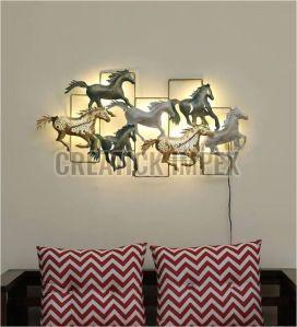 Polished Horse Metal Wall Art, Color : Metalic