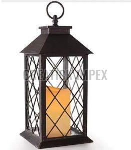 Creatick Impex Polished Iron Hurricane Lantern