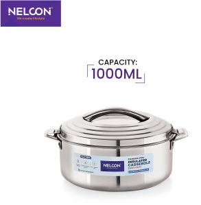 Divine 1000 Ml-stainless Steel Casserole For Home/hotel/restaurant