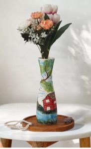 Multicolor Ceramic Flower Vase