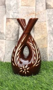 Two Sided Ceramic Flower Vase