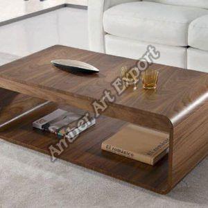 Rectangular Wood Polished Coffee Table, For Garden, Home, Hotel, Restaurant, Style : Modern