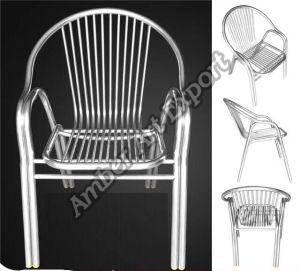 Polished Stainless Steel Chairs For Hospital, Malls, Office, Park