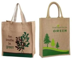 Printed Jute Promotional Bag, Color : Multicolor, Strap Type : Double Handle, Weight : 250-400 Gm