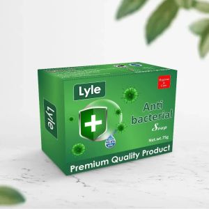 Lyle 75gm Anti-bacterial Soap, Color : Green Bar, Form : Solid