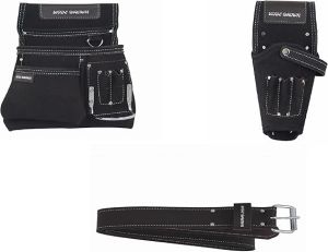 ‎leather Leather Drill Holster, Color : ‎dark Brown