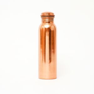 Copper Plain Water Bottle, Cap Type : Screw Cap, Packaging Type : Box, Storage Capacity : 1000ml