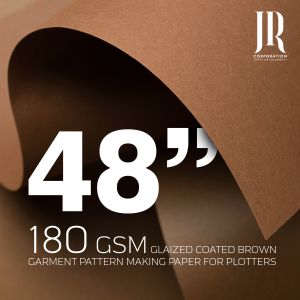 180 GSM 48'' Glaized Coated Export Quality Brown Garment Pattern Making Paper For Plotter