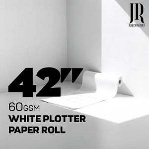 60 GSM 42 Inch White Plotter Paper Rolls