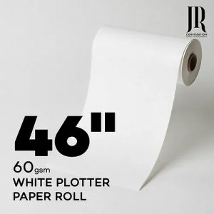 60 GSM 46 Inch White Plotter Paper Rolls