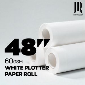 48 Inch 60 GSM White Plotter Paper Roll