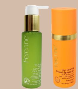 Clarifying Face Wash & Broad Spectrum Sunscreen Spf50