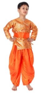 Angarkha &AMP;AMP; Dhoti Fancy Dress Orange