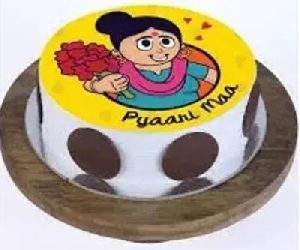 Pyari Maa Photo Cake