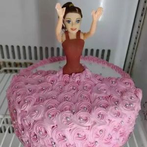 Strawberry Doll Cake