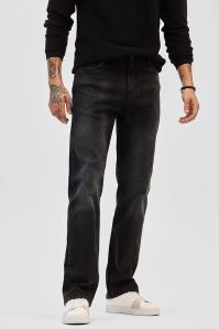 Black Straight Fit Men Jeans