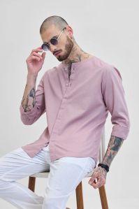 Mauve Men Short Kurta