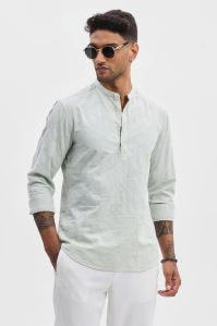 Mint Self-design Mens Kurta