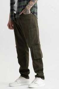 Void Olive Mens Baggy Fit Jeans