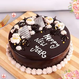 Delightful New Year Chocolate Cake