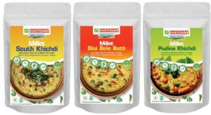 Unpolished Pre-soaked Millets Breakfast Combo | South Khichdi + Bisibele Bath + Pudina Khichdi