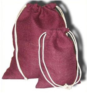 Brown Color Jute Drawstring Bags 1115