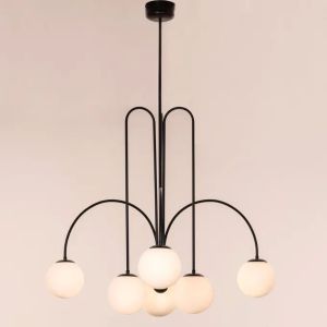 Forever Young (Large, Black, Dimmable LED With Remote Control) Chandelier