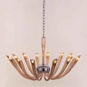 Landslide (large, Brown) Glass Chandelier